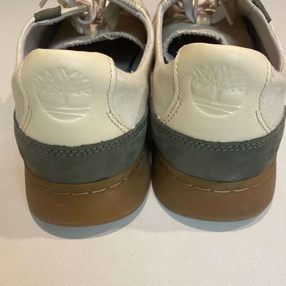 TIMBERLAND ATLANTA GREEN EK+ LOW LACE UP CANVAS RUBBER SNEAKER WOMENS SZ 10 - Picture 9 of 13